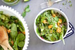 greens and mandarine