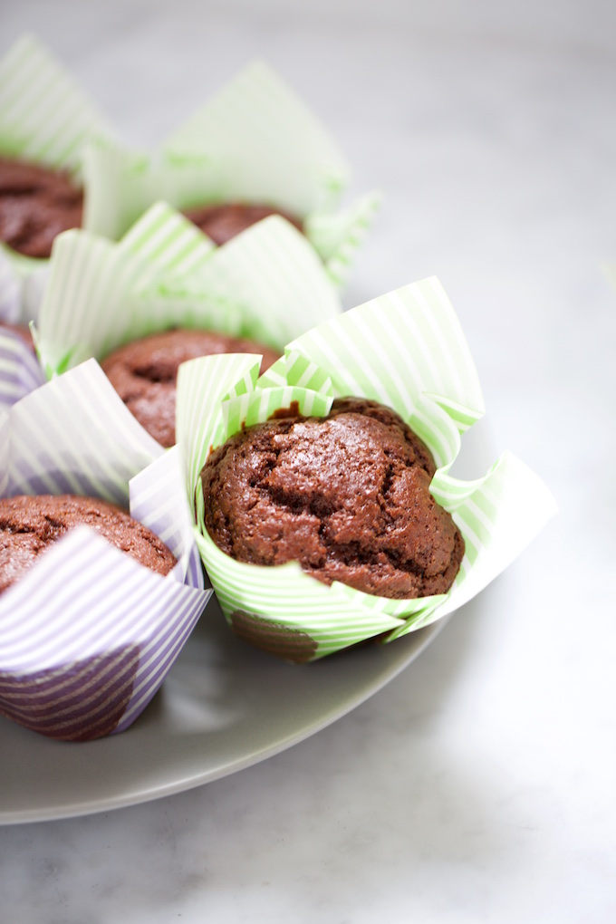 vegan chocolate muffins