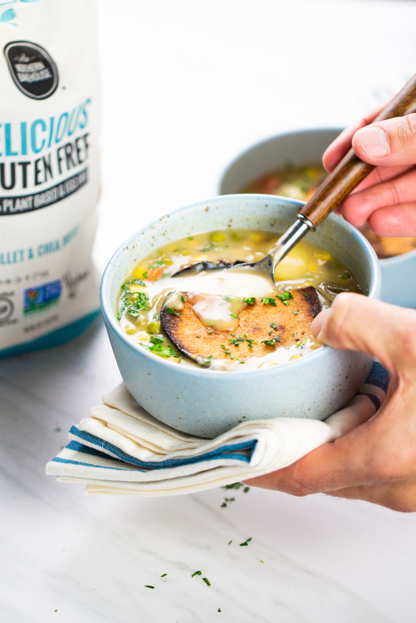 vegan pot pie soup