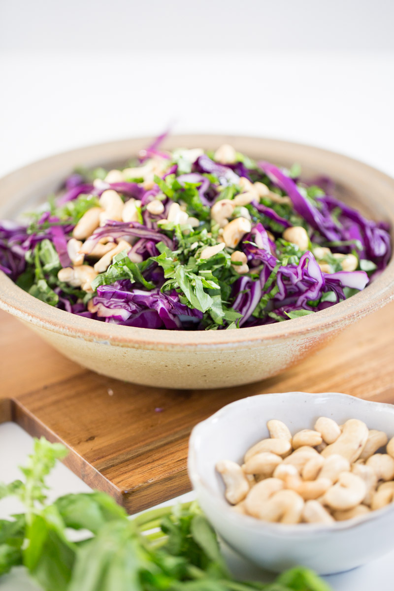 asian red cabbage slaw