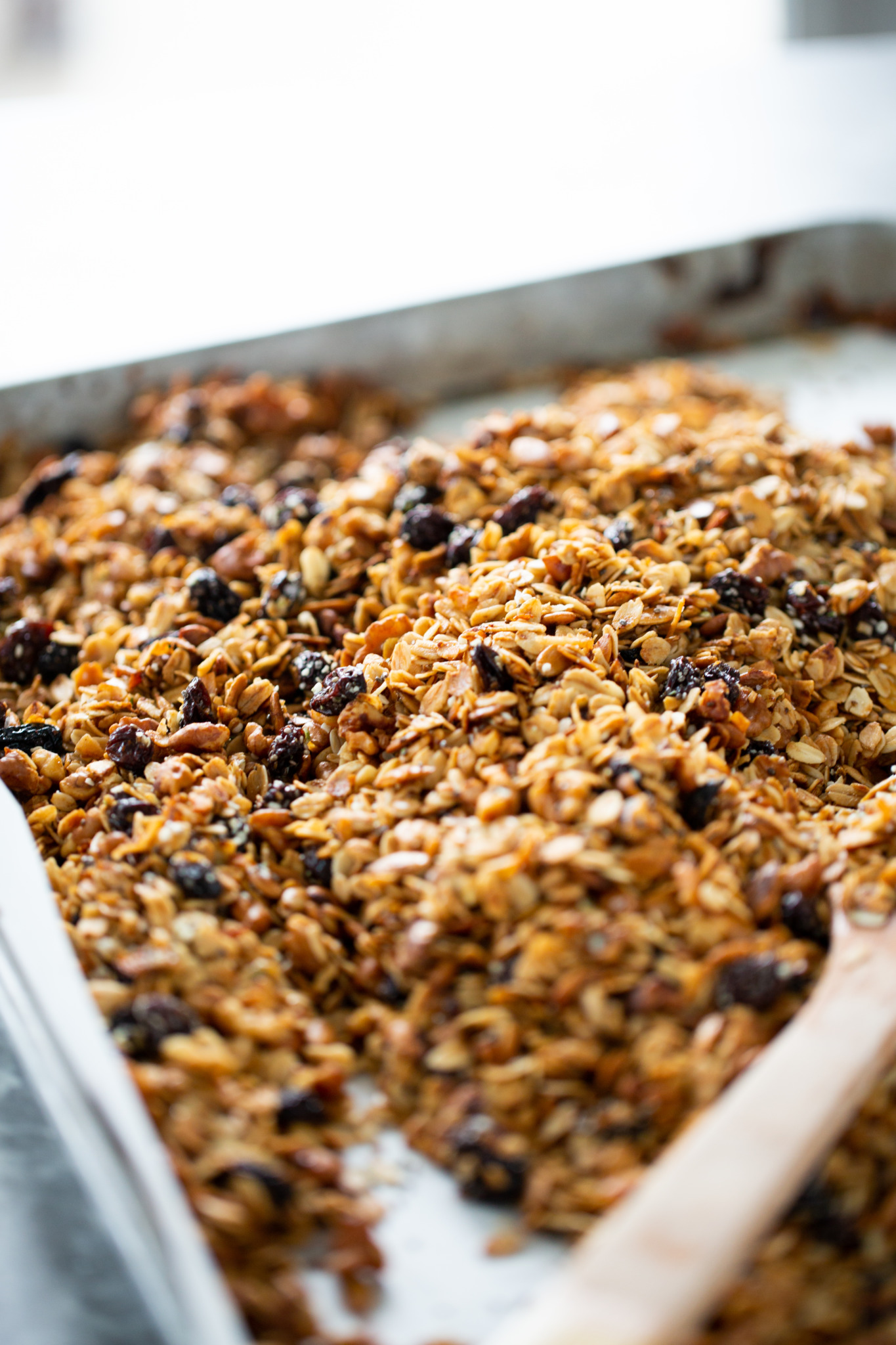 fresh out of the oven homemade granola