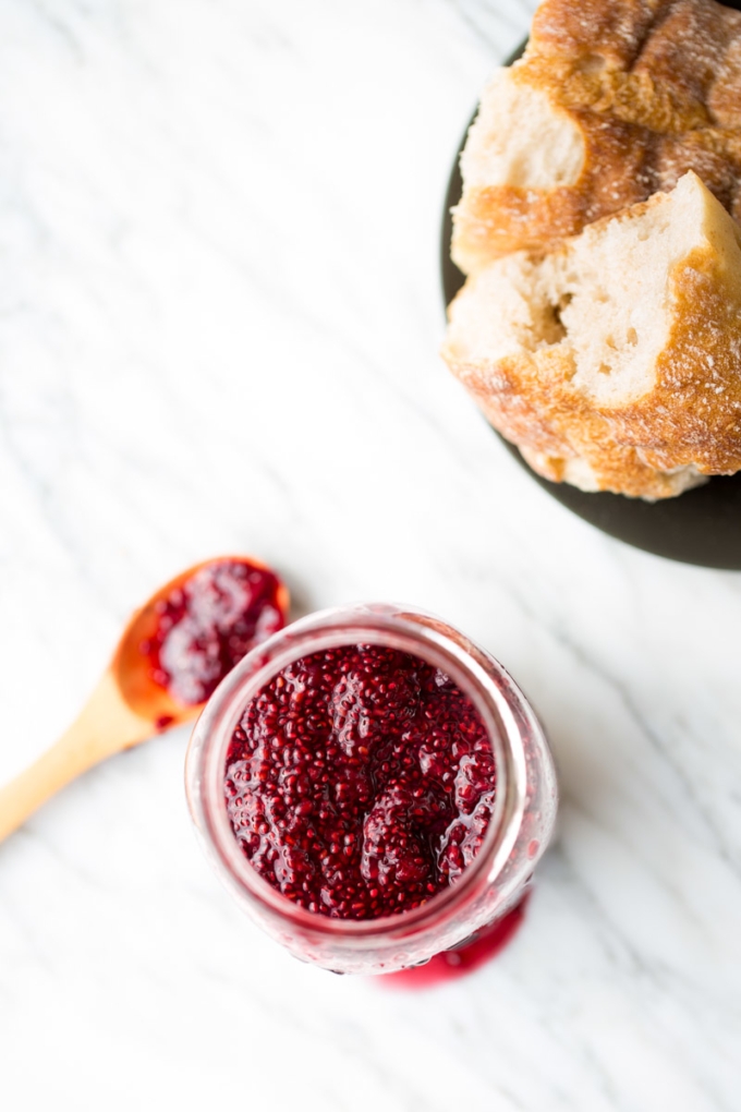 Berry chia seed jam
