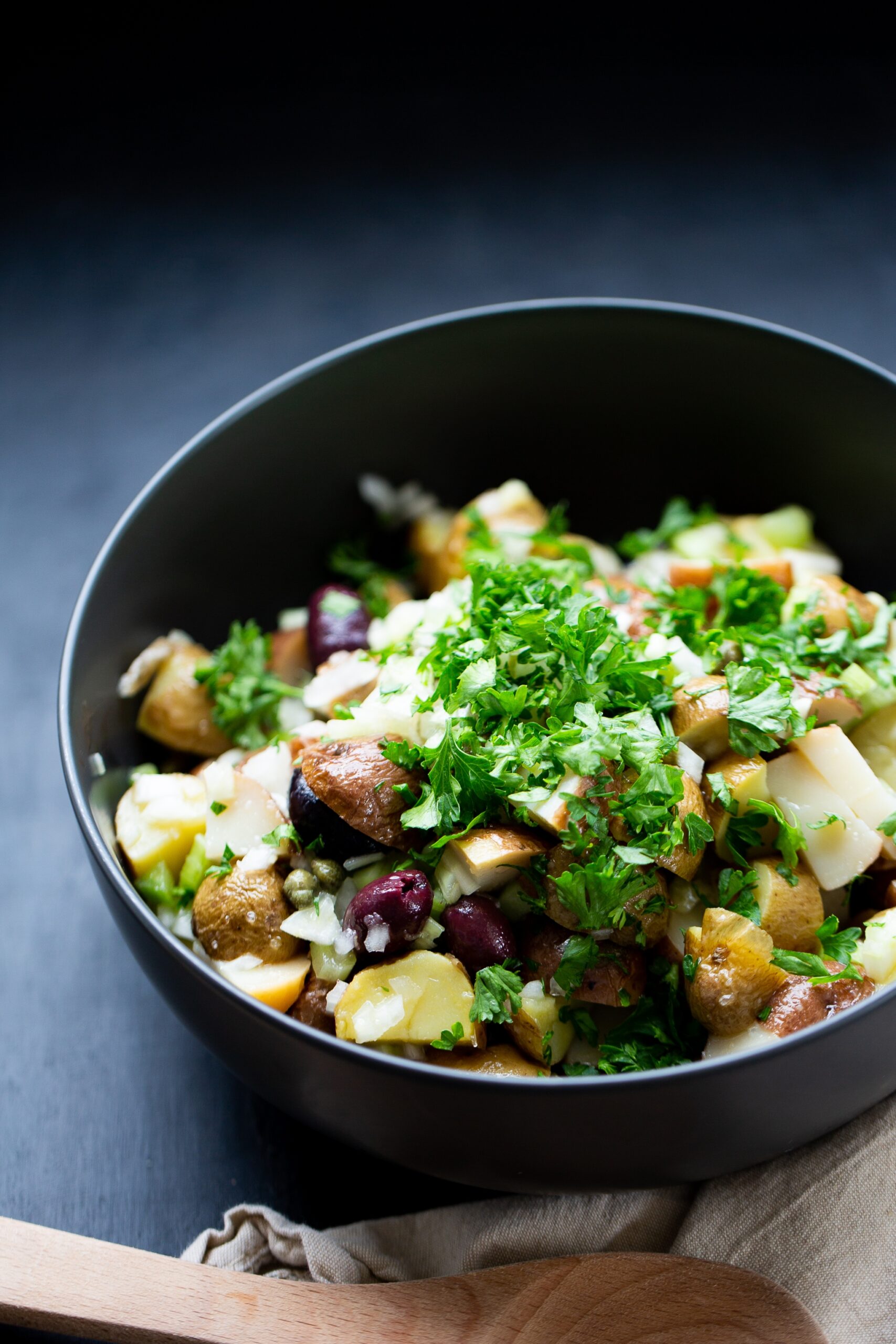 Easy vegan healthy potato salad