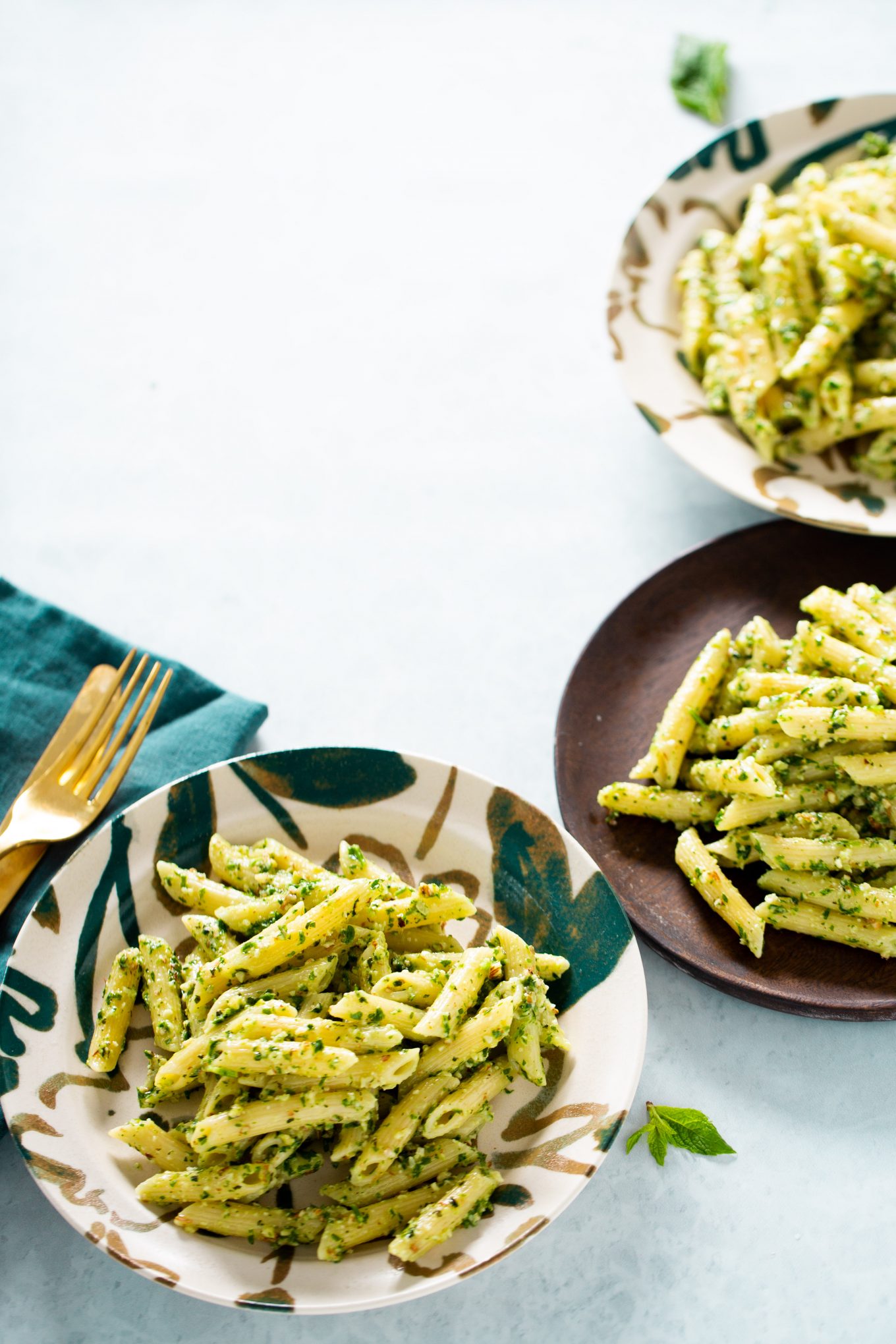 mint and almond pesto