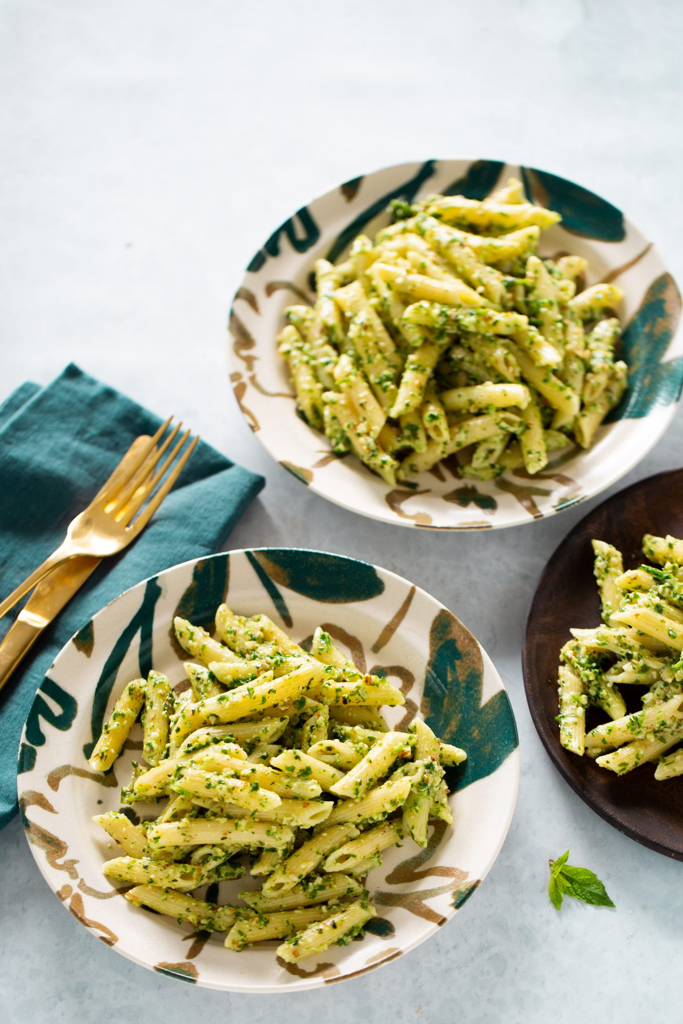 mint and almond pesto