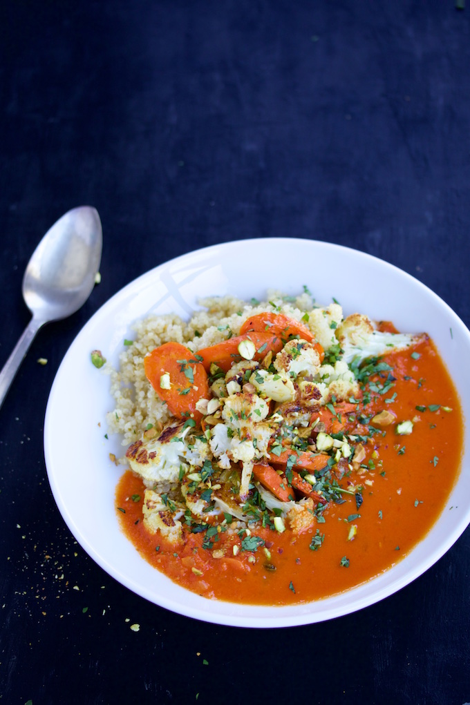 Curry Thai con verduras rostizadas en 15 minutos.p&V