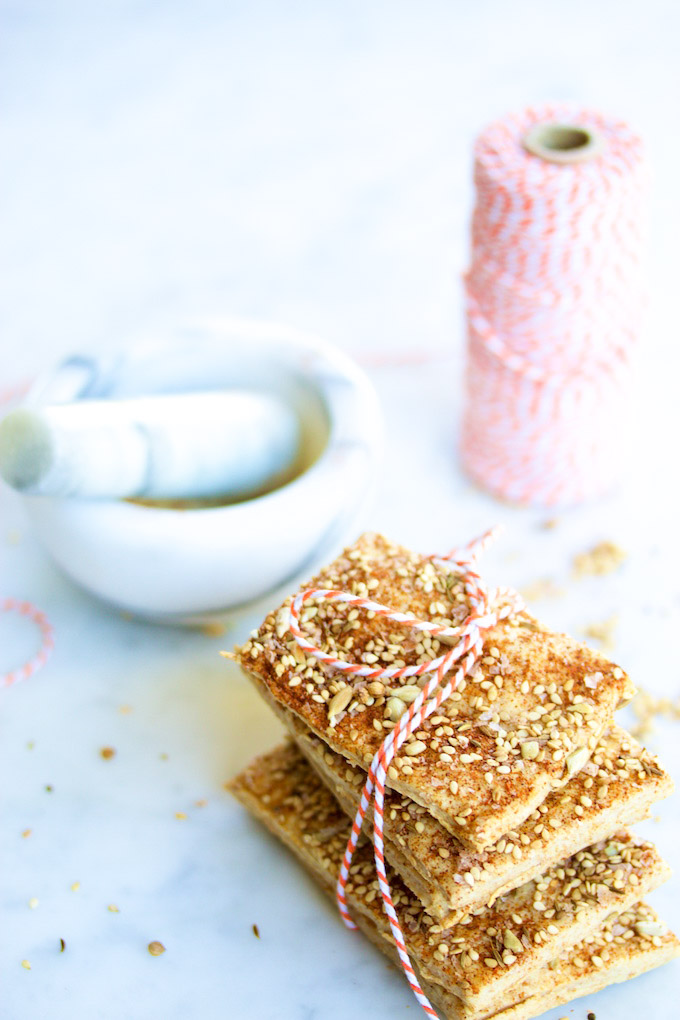 crackers made at home tied with twine
