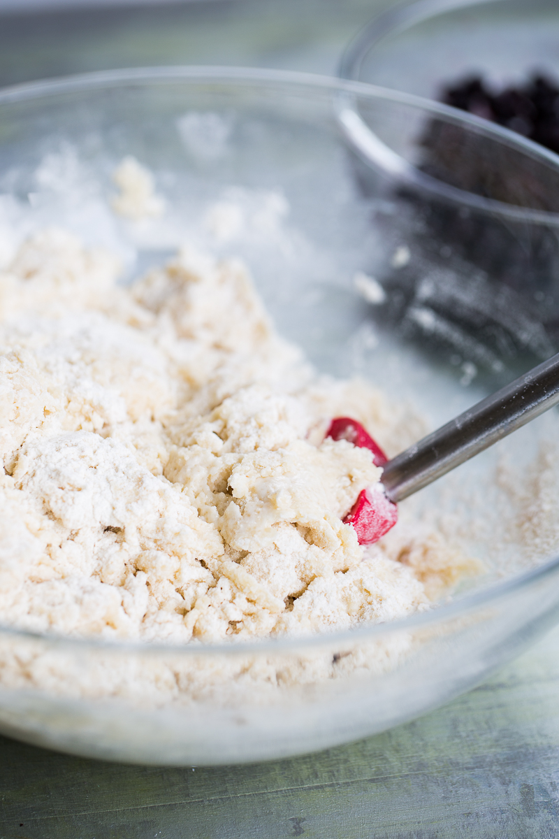 Blueberry dough