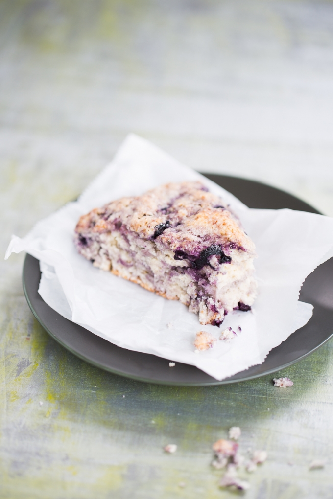 one piece of Blueberry scones