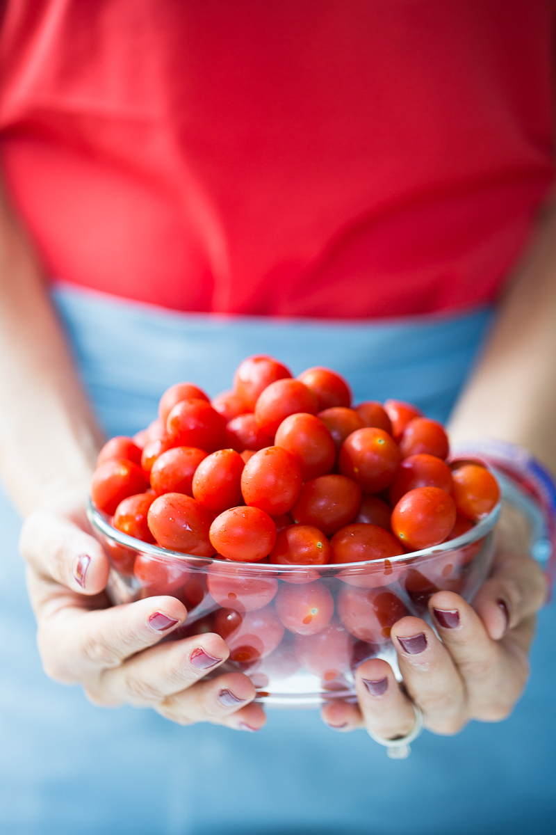 A bowl of cherry tomatoes