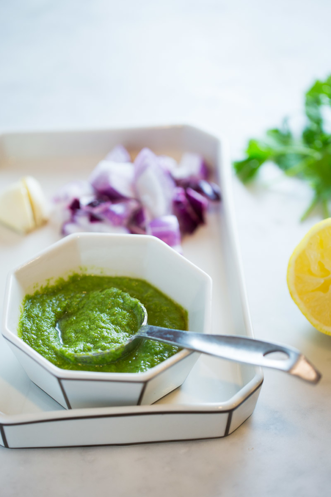 Receta de curry thai verde.