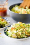 Maple chipotle salad dressing with Brussels sprouts