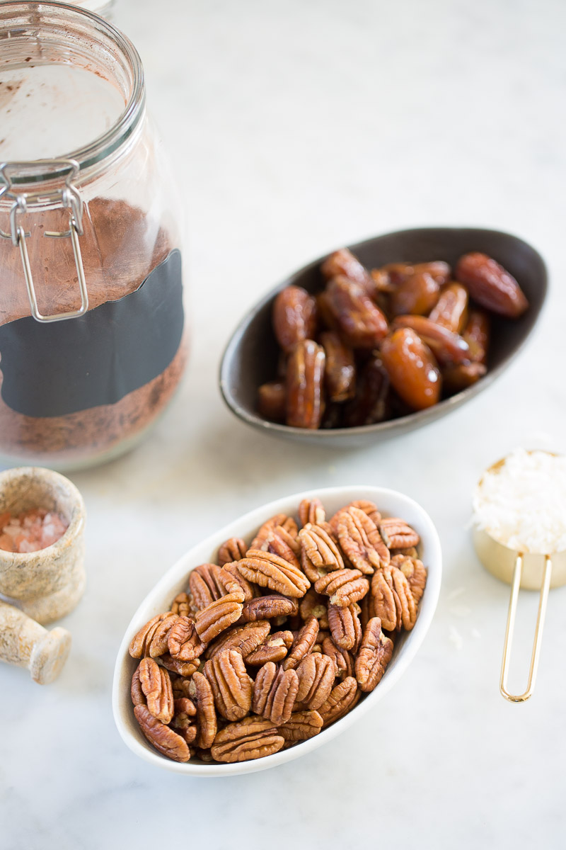 ingredients to make vegan truffles