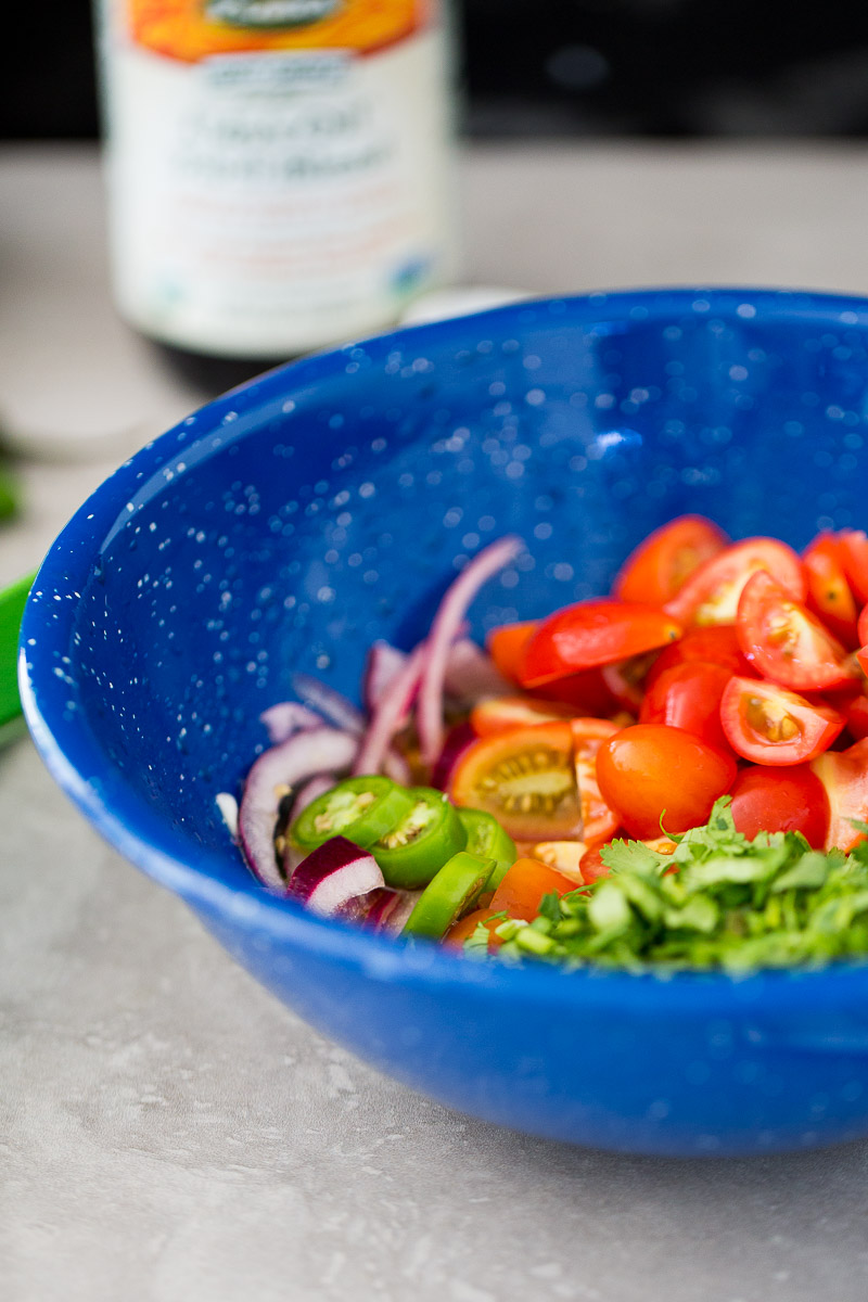 Pico de gallo dressing for the taco salad