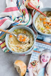 This recipe of chickpea vegan noodle soup is to die for.