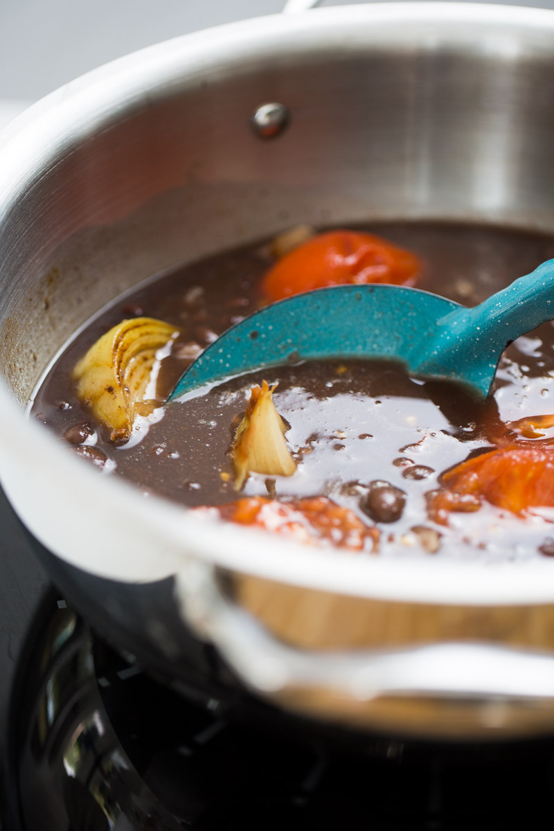 black bean tomato soup