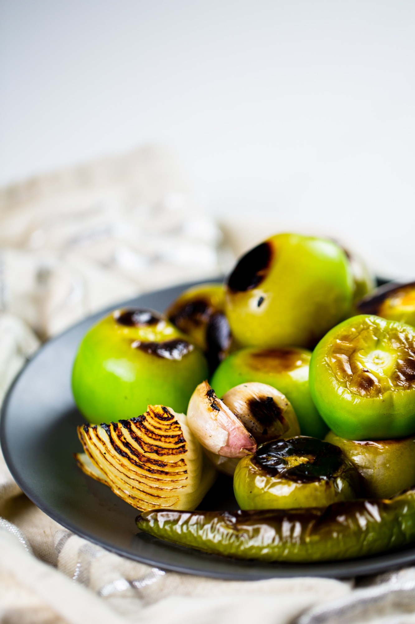 Mushrooms in salsa verde