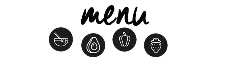 Menú para recetas del día con piloncilloyvainilla.com