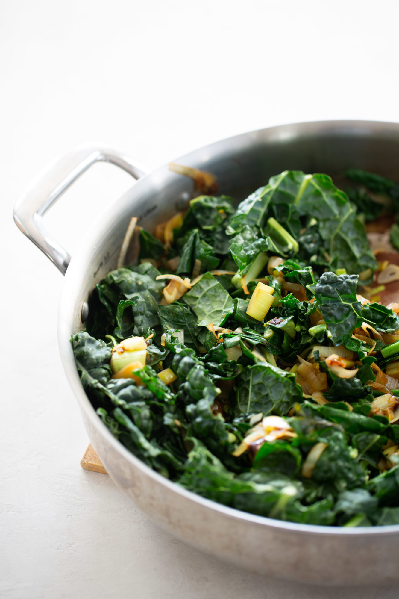sateen con kale y poro