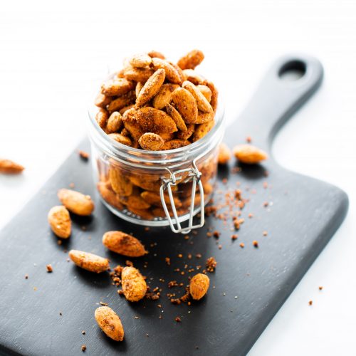 oven roasted spicy almonds