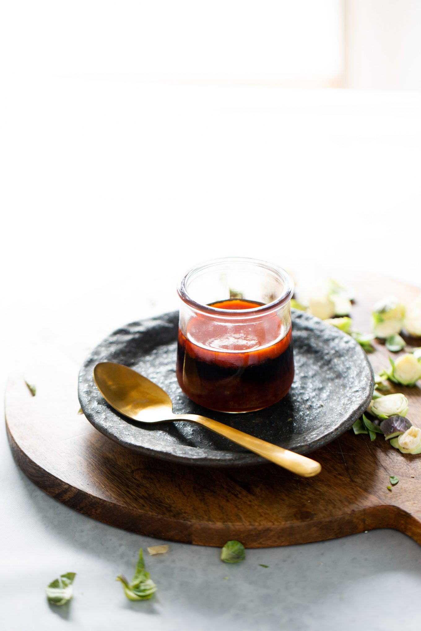 sweet and spicy brussel sprouts
