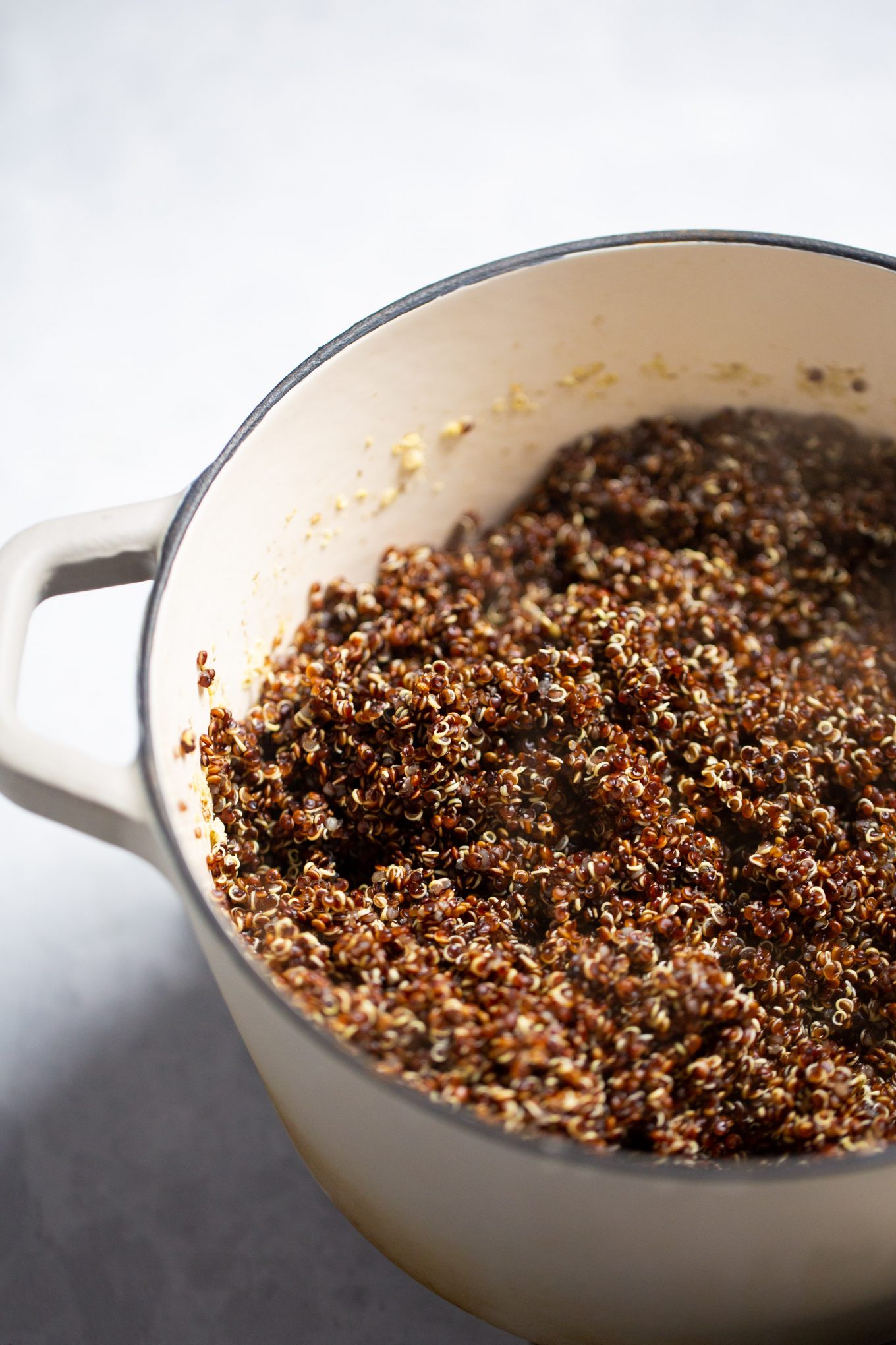 Pot of quinoa