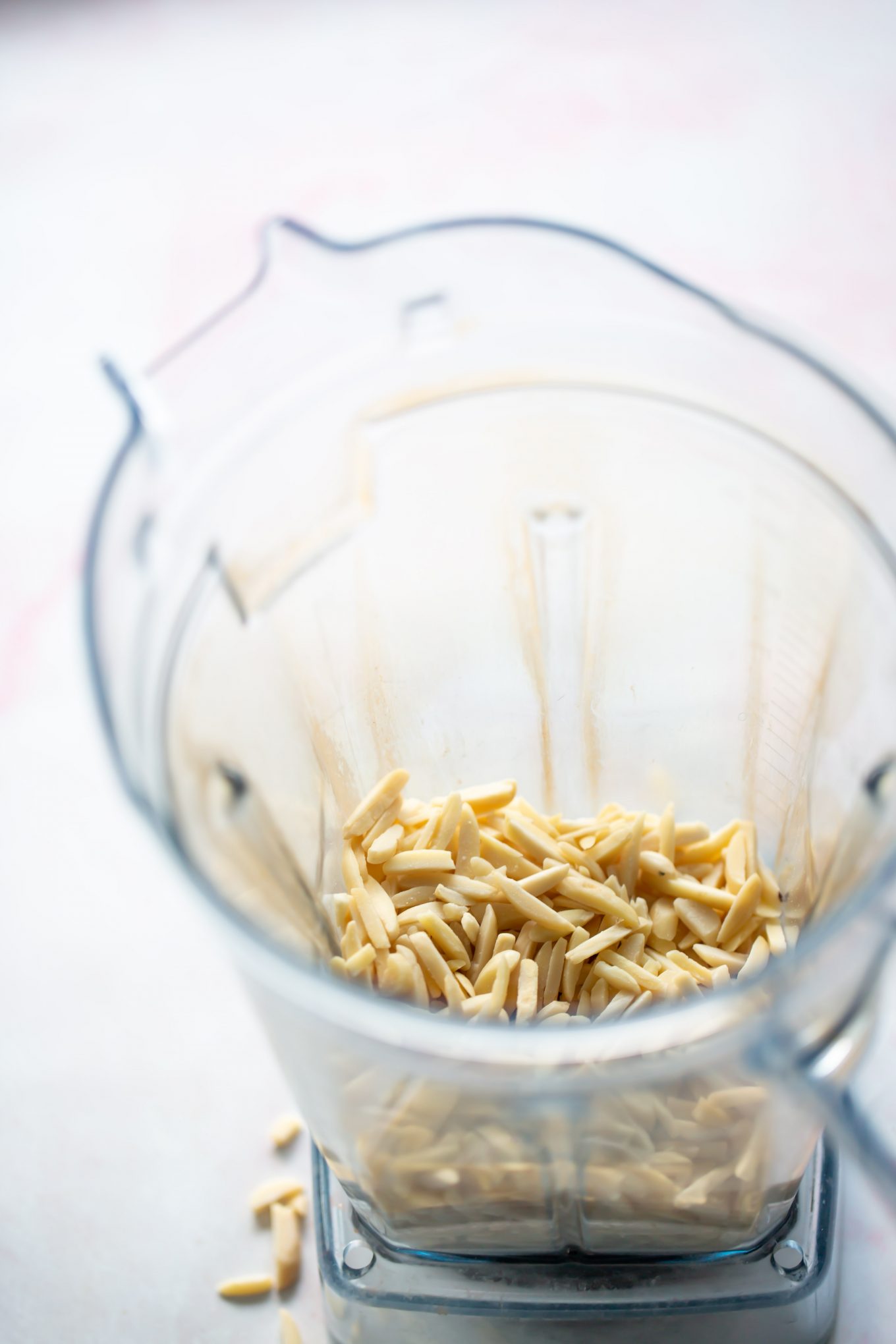 almonds in a blender to
