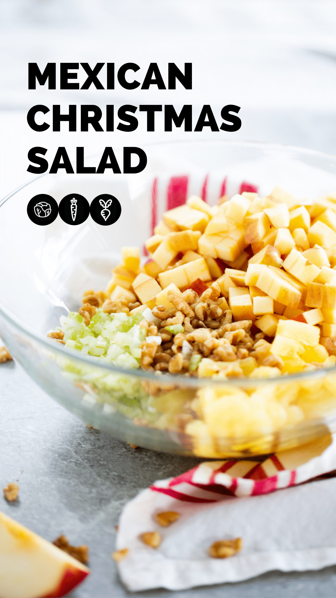 Mexican Christmas salad, authentic and delicious. BrownSugar&Vanilla