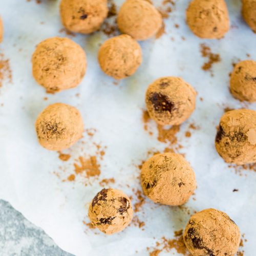 easy vegan chocolate truffles