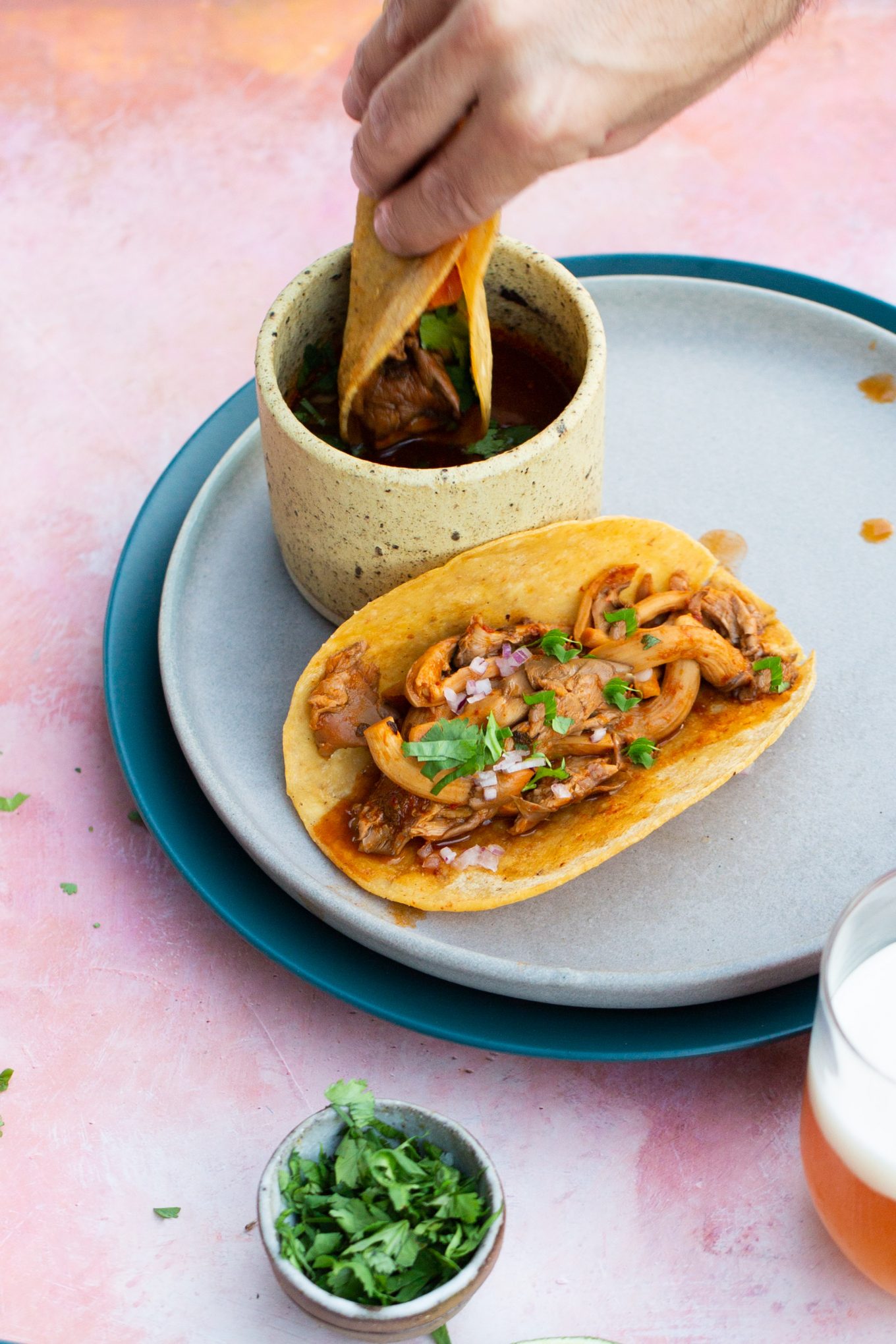 vegan birria tacos
