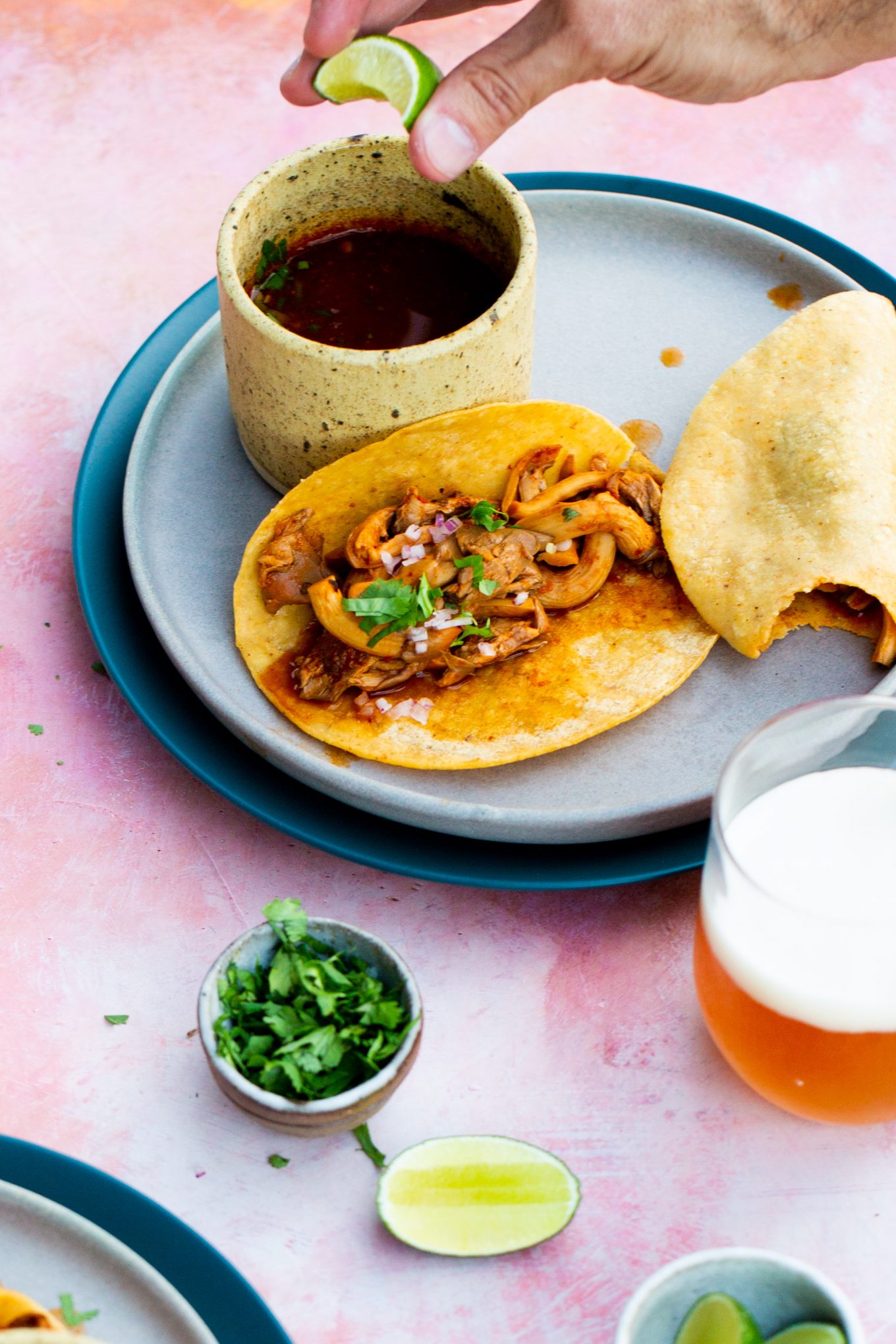 vegan birria tacos