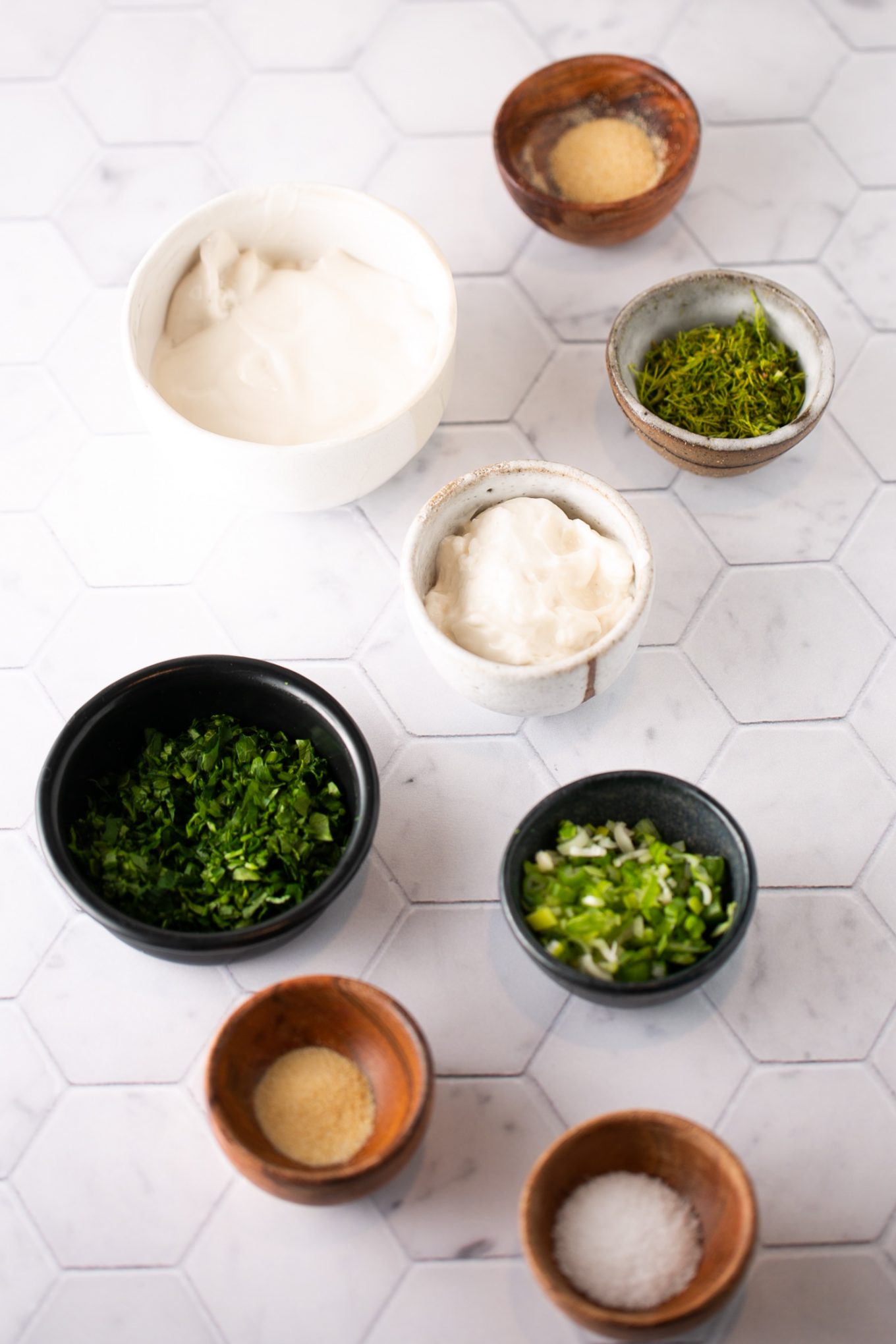 ingredietns to make a vegan ranch dressing