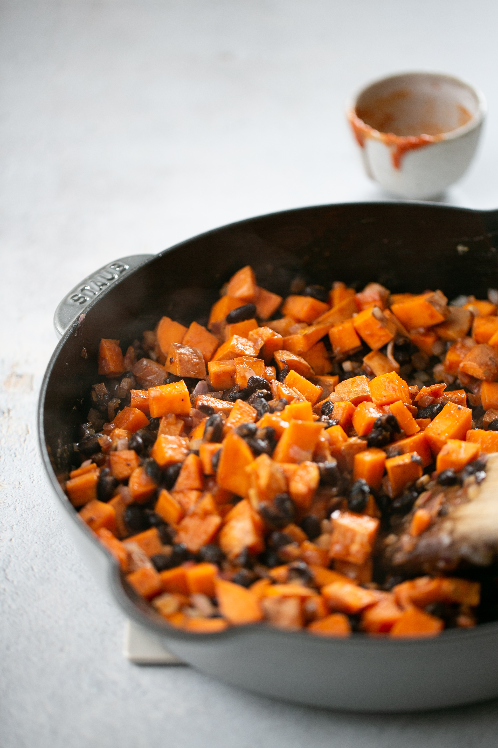 Sweet potato and black bean tacos, vegan BrownSugar&Vanilla