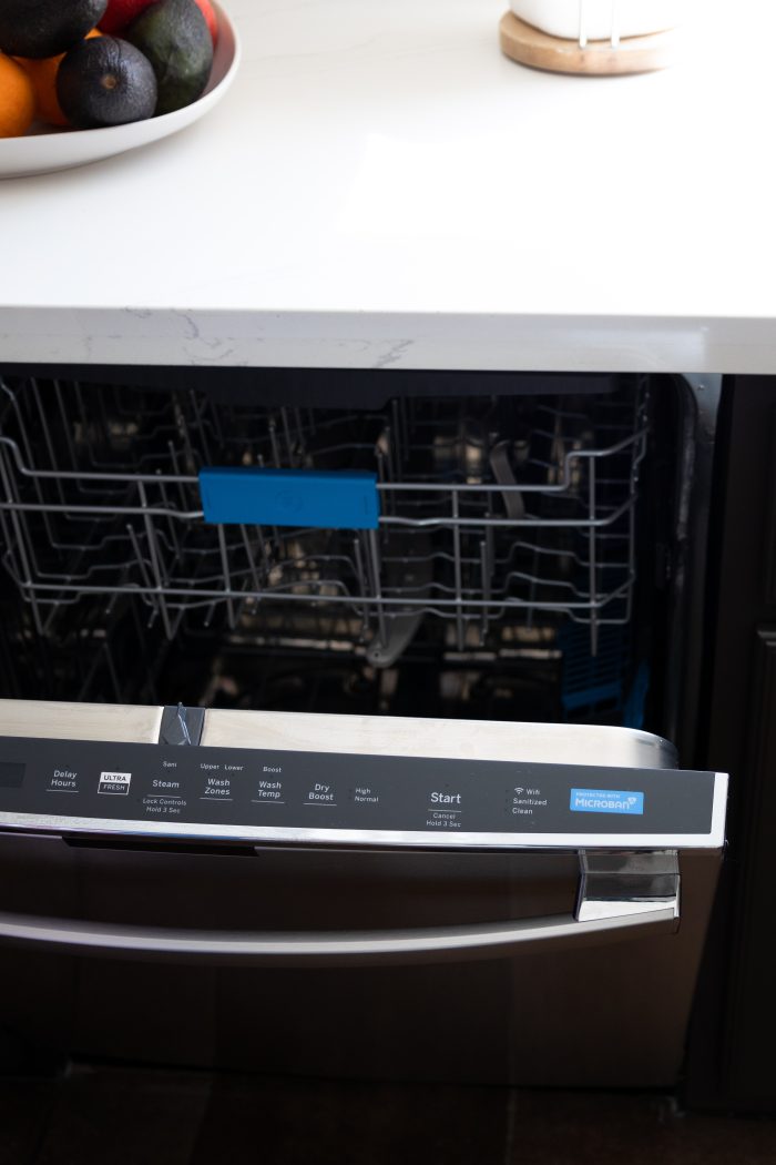 GE Profile Utrafresh System™ Dishwasher open