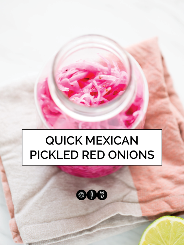 QUICK MEXICAN PICKLED RED ONIONS