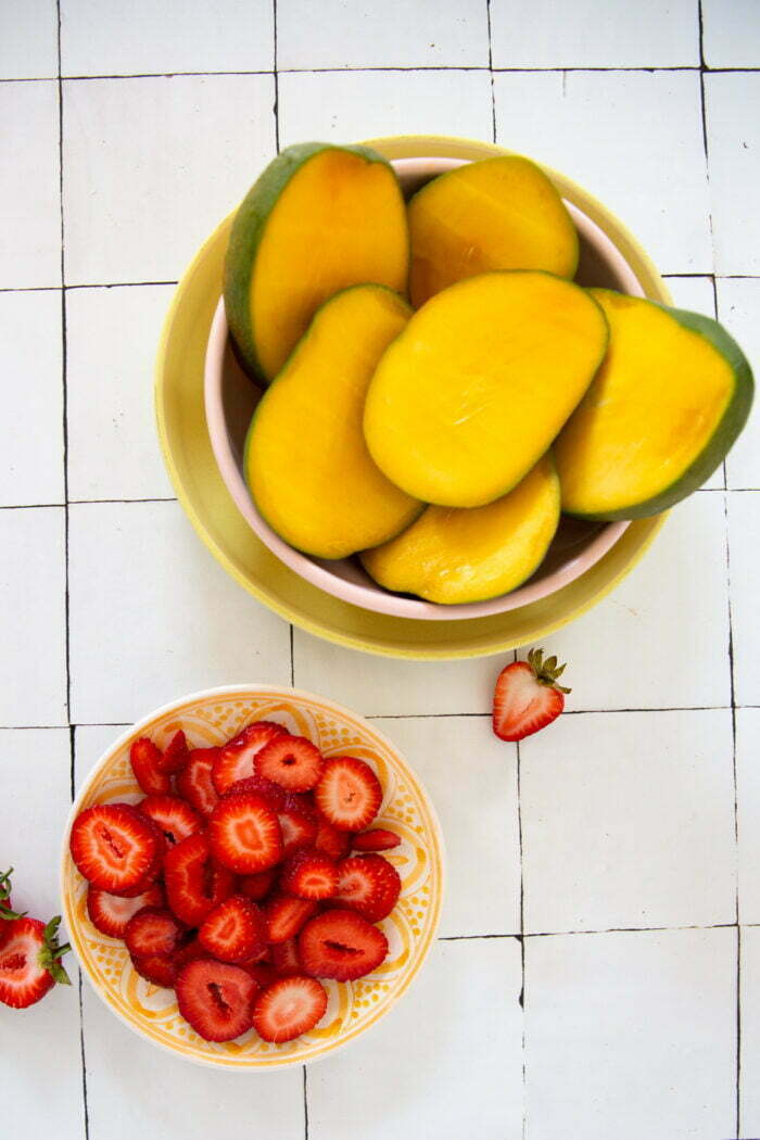 mango and strawberry