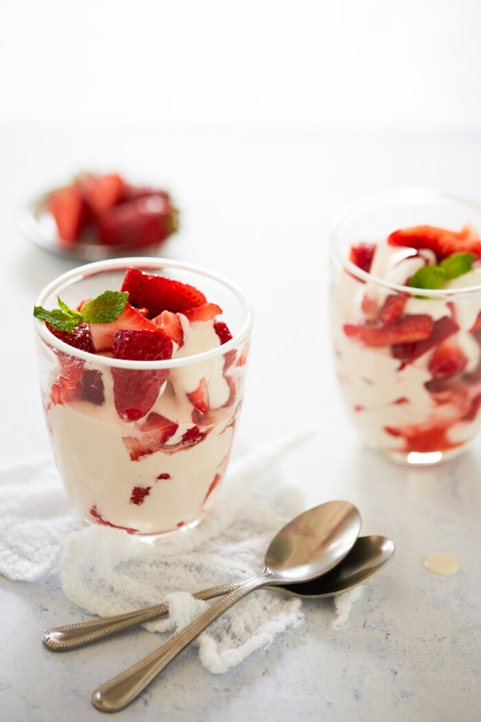 vegan fresas con crema